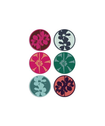Sottobicchieri Color Bloom - Set completo 6