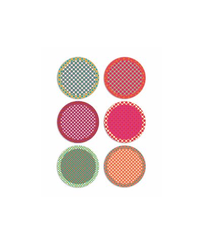 Sottobicchieri Happy Days - Set 6 pezzi