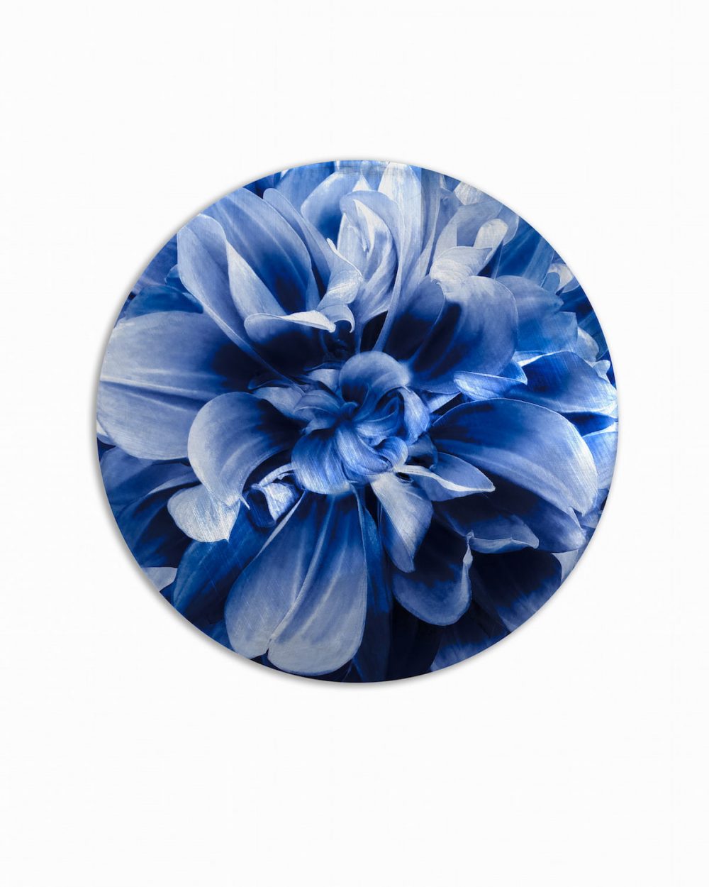 sottopiatto bouquet fiore blu