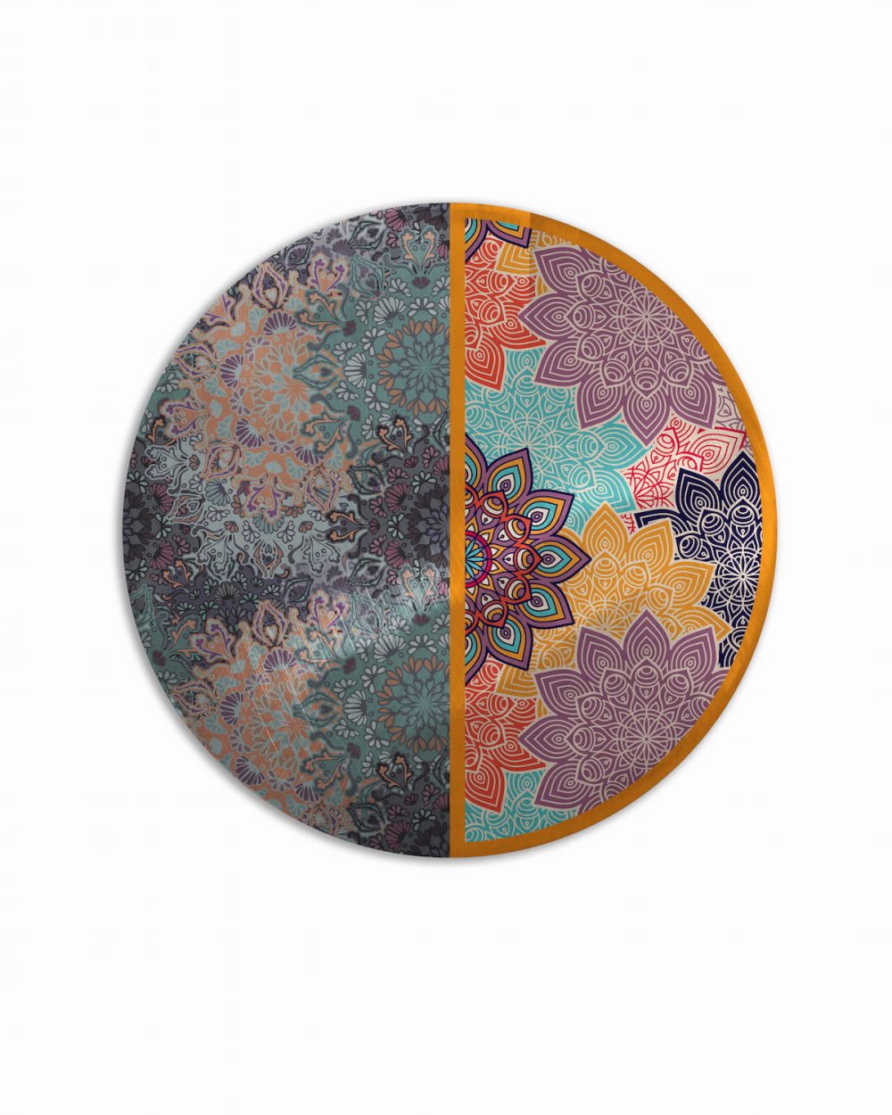 Sottopiatto metal florecido fiori mandala