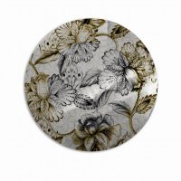 Sottopiatto pixie fiori oro argento