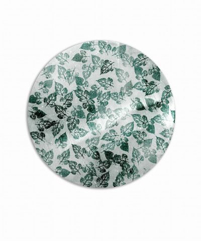 Sottopiatto metal foliage foglie verde