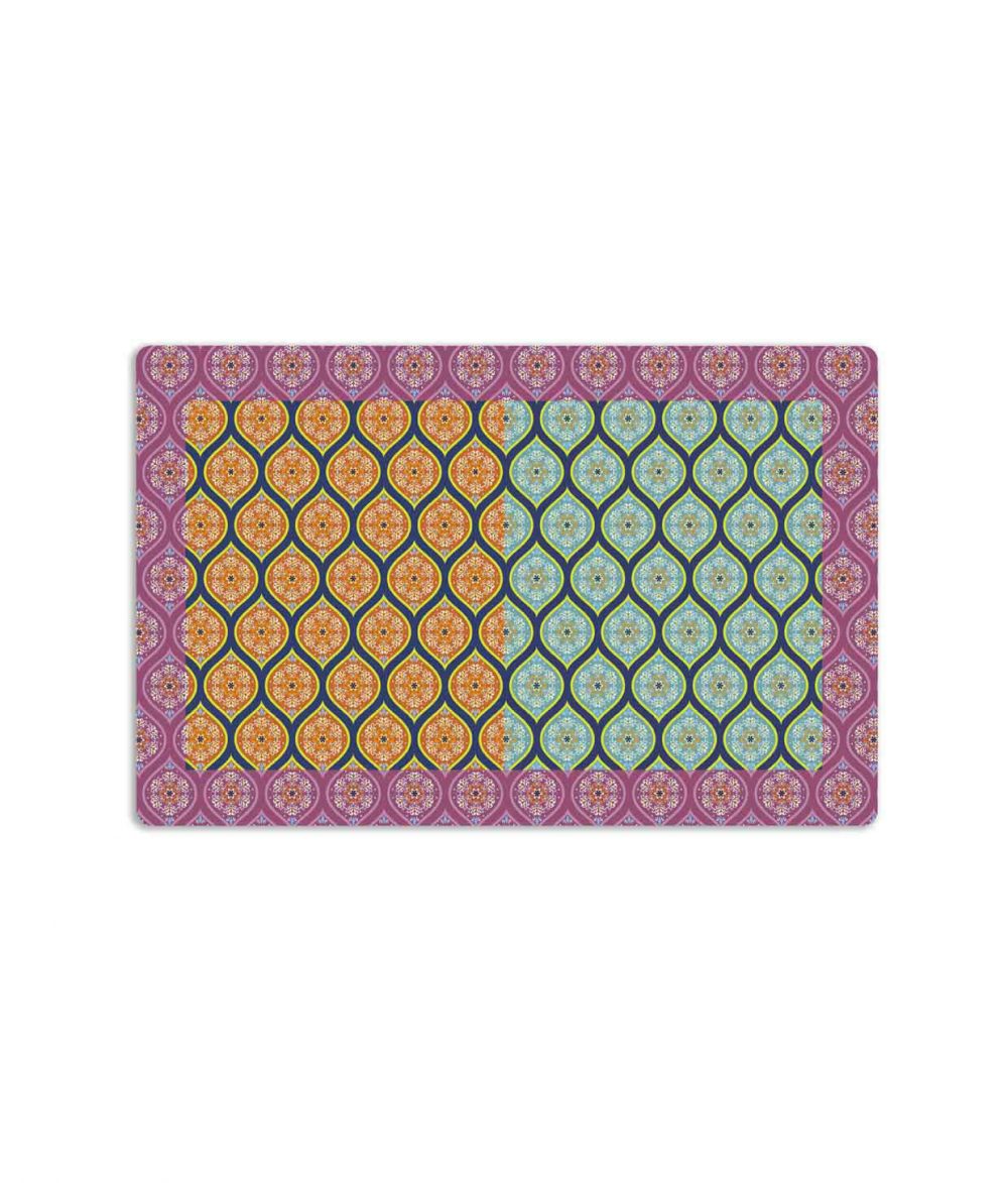 tovaglietta americana gispy bandana viola azzurro arancio