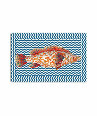 tovaglietta americana marea mare pesce rosso