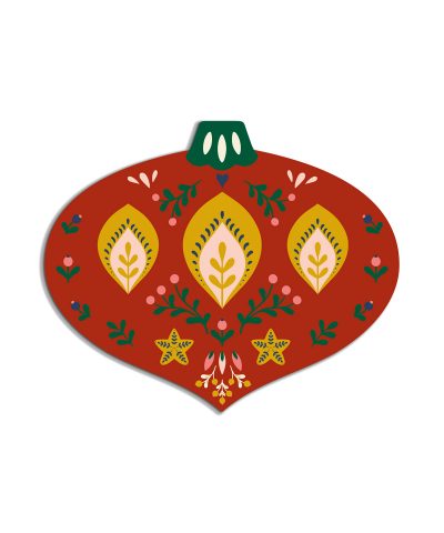 Placemat Jingle - Red ball