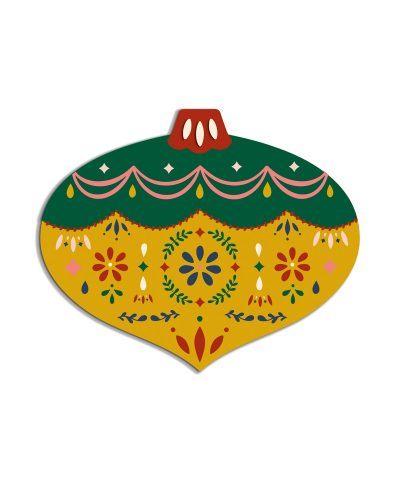 Placemat Jingle - Green and Yellow ball