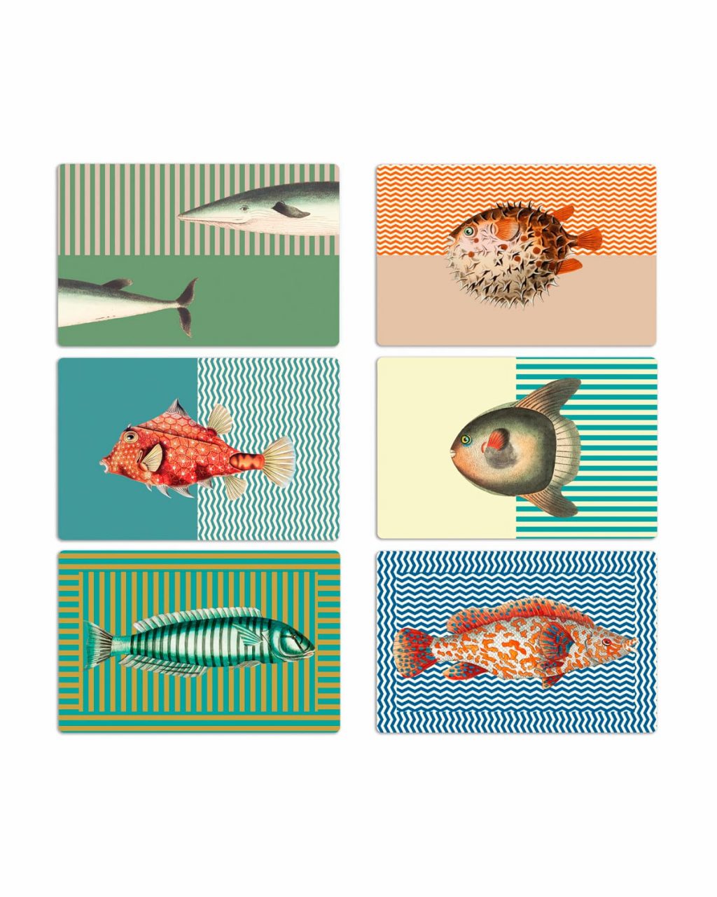 Set Di 4 Tovagliette Americane In Tessuto Plastificato 46x33 Cm - Lavabili - Azzurro Turchese - Matches21 - 3