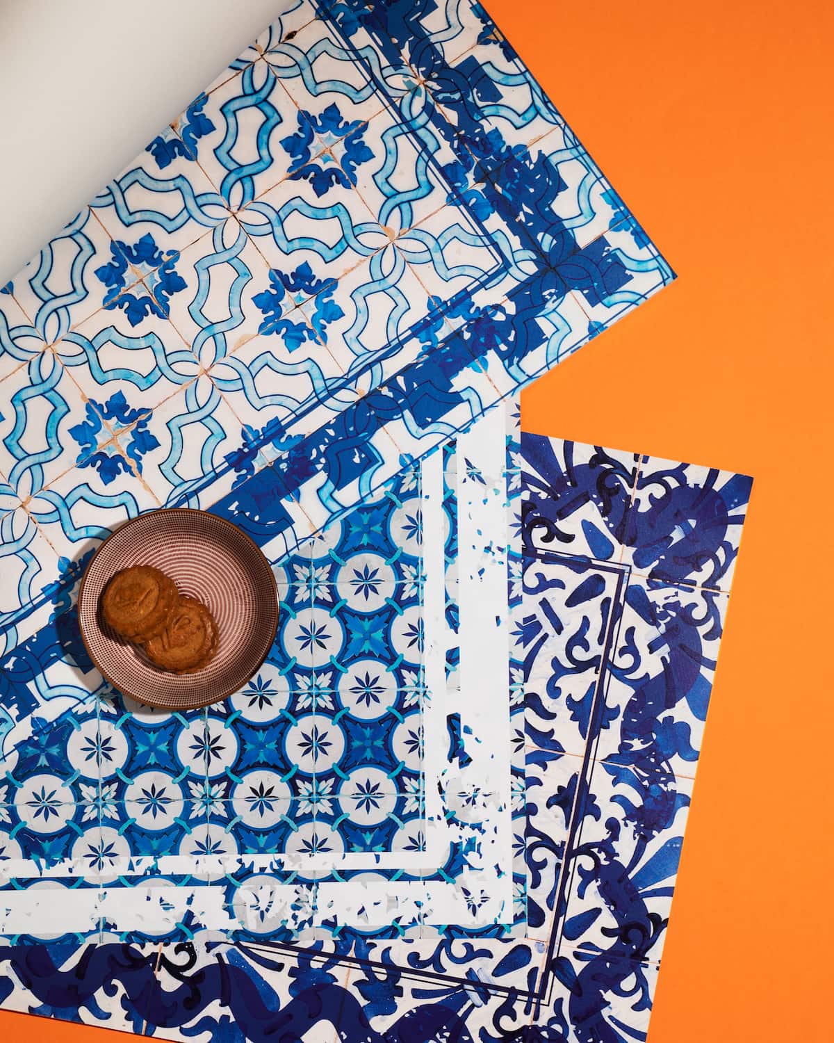 tovagliette-blocchi-carta-piastrelle-maioliche Tovagliette di carta in blocco con grafica piastrelle maioliche